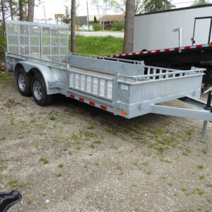 2024 Canada Trailer 7x16  Galvanized w/ Side Ramp